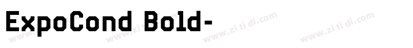 ExpoCond Bold字体转换